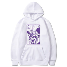 Anime EVA Men's Long Sleeve Hoodies