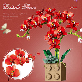 Flower Orchid Building Blocks Toy