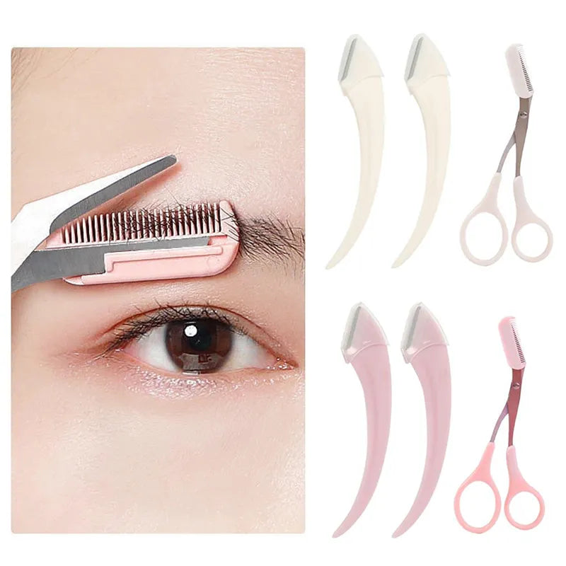 Eyebrow Trimming Scissors With Comb