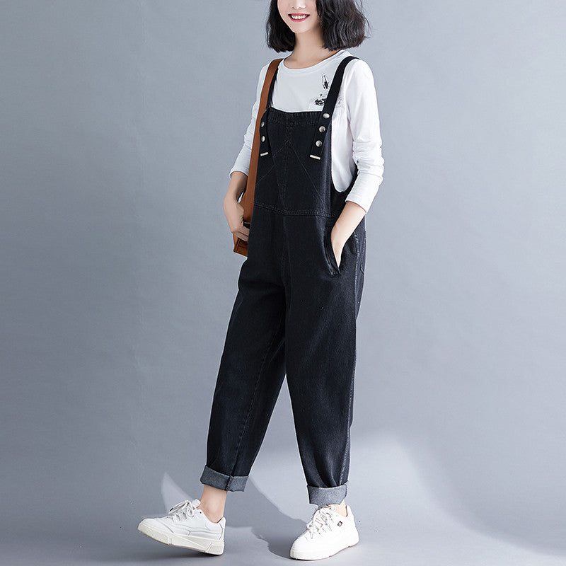 Jumpsuit Loose Suspenders