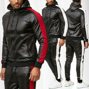 Sweat Suit Hooded Jacket Pants Set