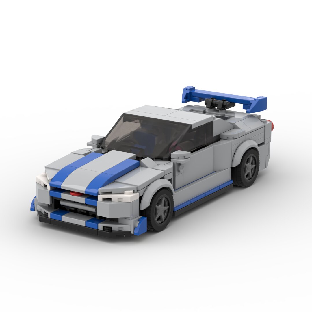 Nissan GTR R34 Sports Car Brick Toy