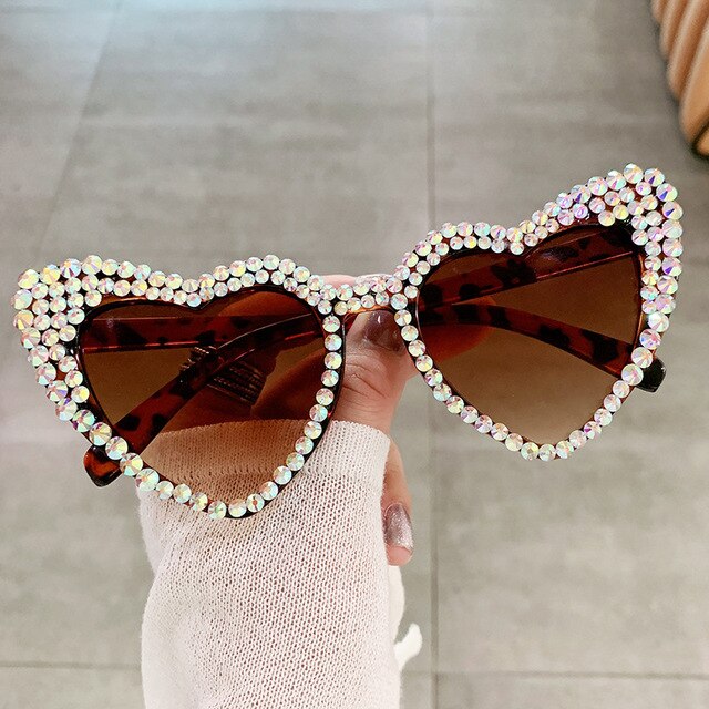 Cat Eye Heart Fashion Sunglasses