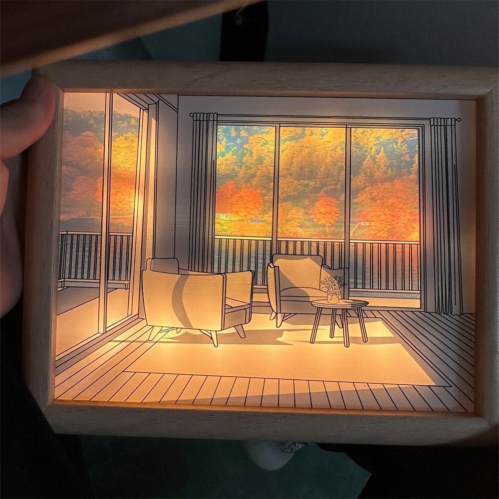 Creative Painting Desk Night Light