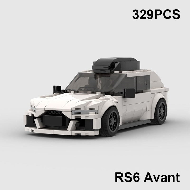 RS6 Avant R8 GT3 RS7 Speed Sports Car Building Blocks Toy