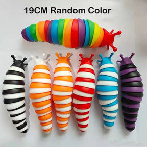 Rainbow 3D Slug Fidget Toy