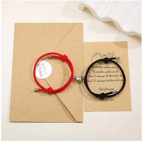 Couple Magnet Hand Woven Rope Bracelets