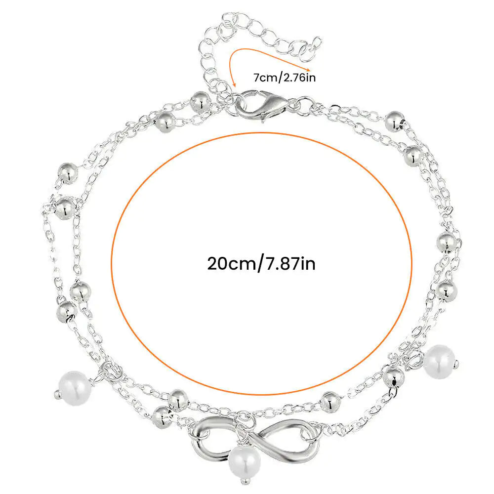 Women Double Ankle Bracelet