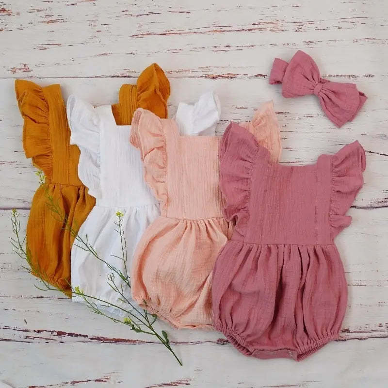 Organic Cotton Summer Baby Girl Clothes